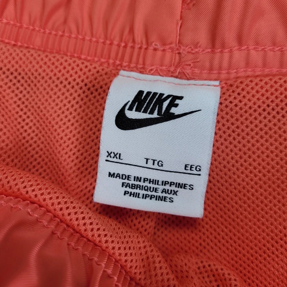 Nike Mens XXL Swim Trunks Volley Shorts Coral Pink Mesh‎ Lined